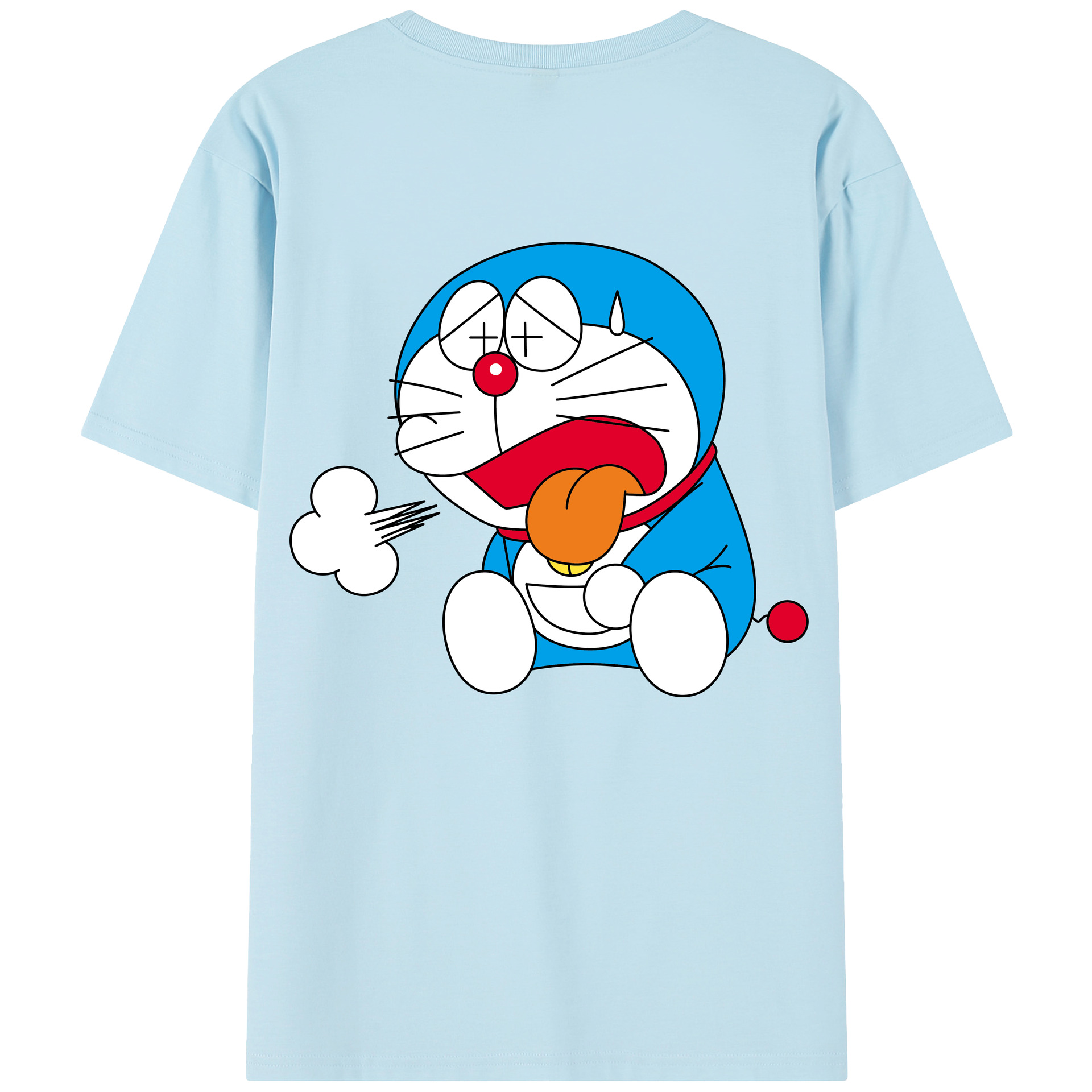 （画像用） ドラえもん Doraemon 綿100％半袖Tシャツ（背面プリント）
